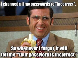 Your password is incorrect